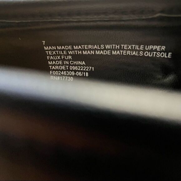 2/$30 A New Day Sal Faux Leather Fur Closed Loafers Black - Picture 11 of 12